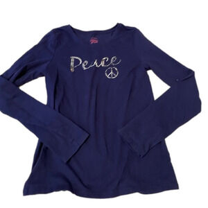 Faded Glory Peace Navy Tee